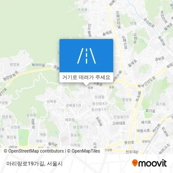 아리랑로19가길 지도