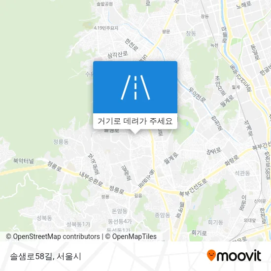 솔샘로58길 지도