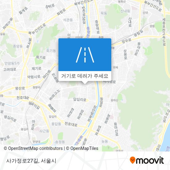 사가정로27길 지도