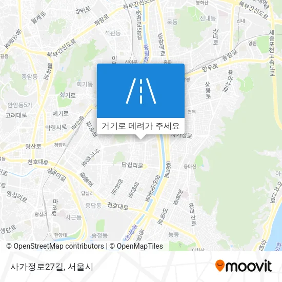 사가정로27길 지도