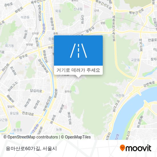 용마산로60가길 지도