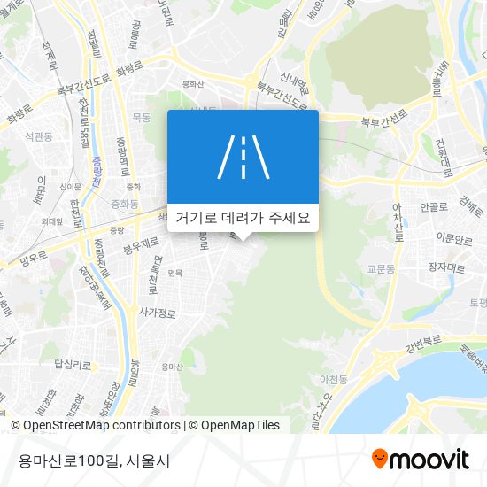 용마산로100길 지도