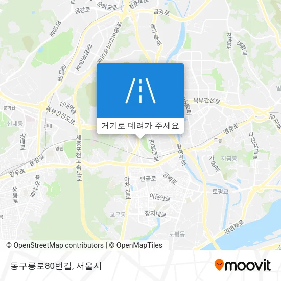 동구릉로80번길 지도