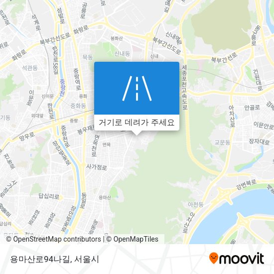 용마산로94나길 지도