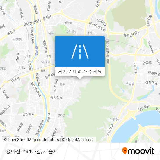 용마산로94나길 지도