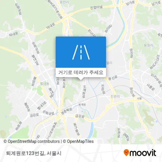 퇴계원로123번길 지도