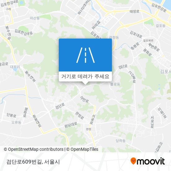 검단로609번길 지도