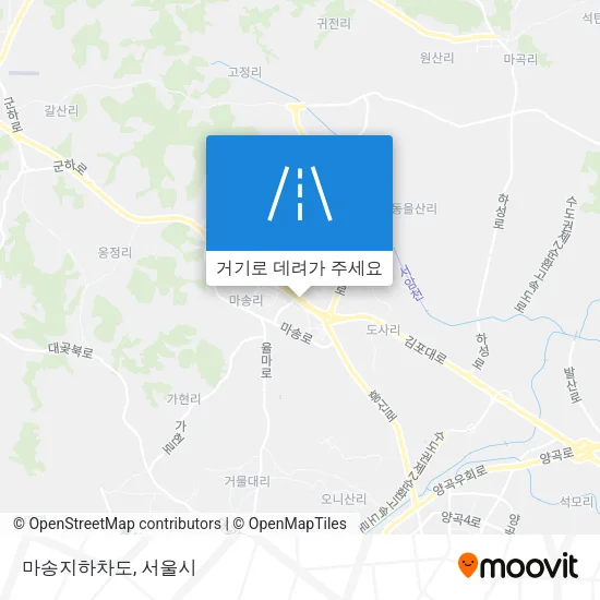 마송지하차도 지도