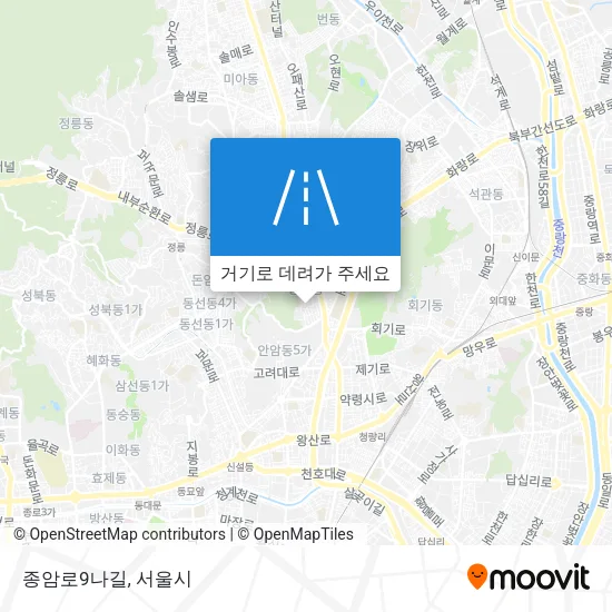 종암로9나길 지도