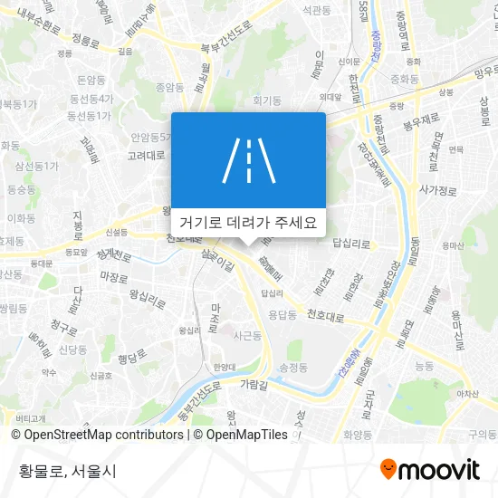 황물로 지도
