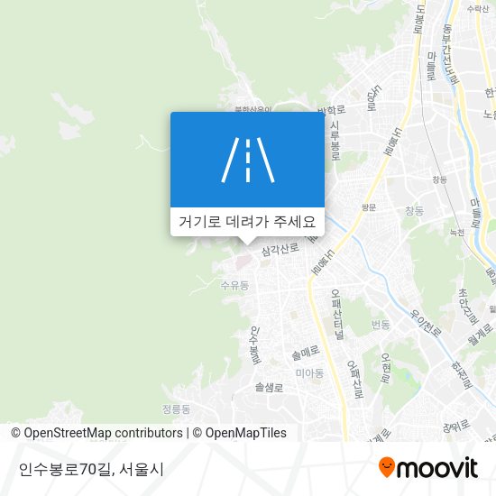 인수봉로70길 지도
