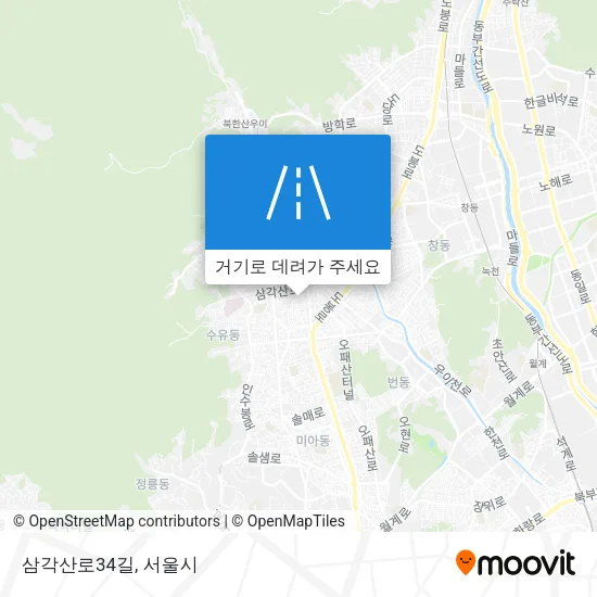 삼각산로34길 지도