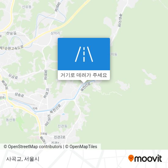 사곡교 지도
