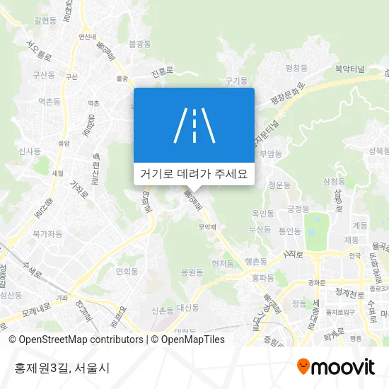 홍제원3길 지도