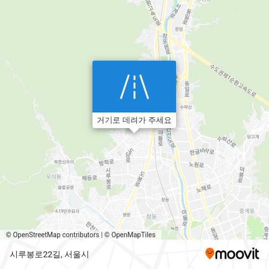 시루봉로22길 지도