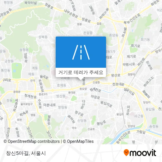 창신5마길 지도