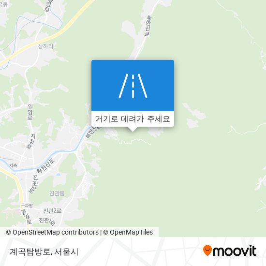 계곡탐방로 지도