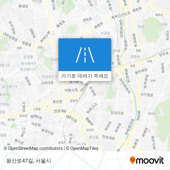 왕산로47길 지도
