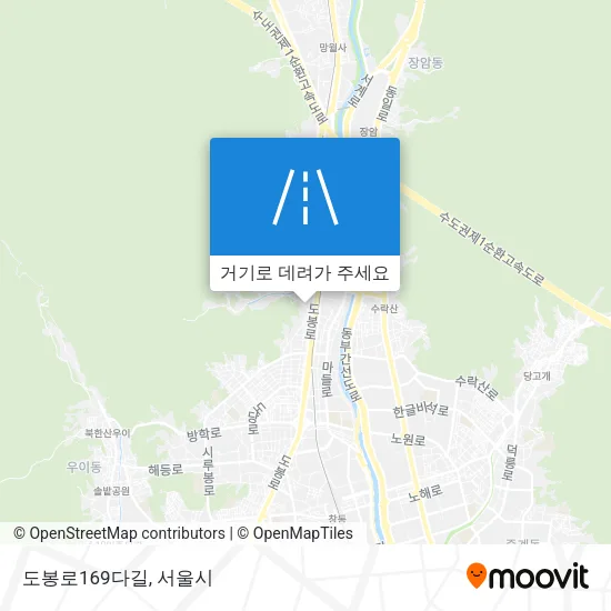 도봉로169다길 지도