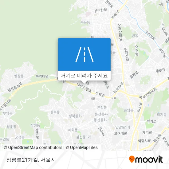 정릉로21가길 지도