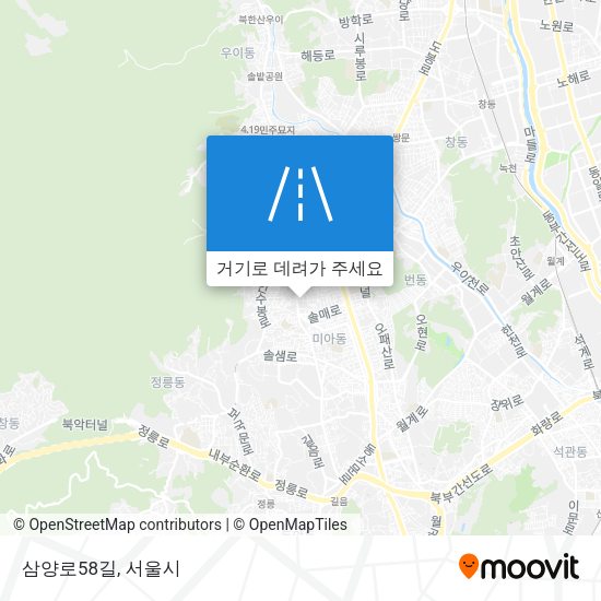 삼양로58길 지도