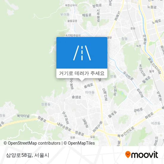 삼양로58길 지도