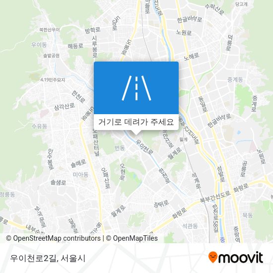 우이천로2길 지도