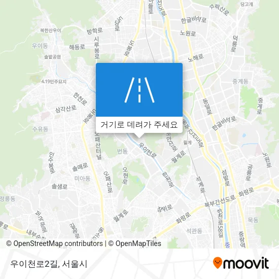 우이천로2길 지도