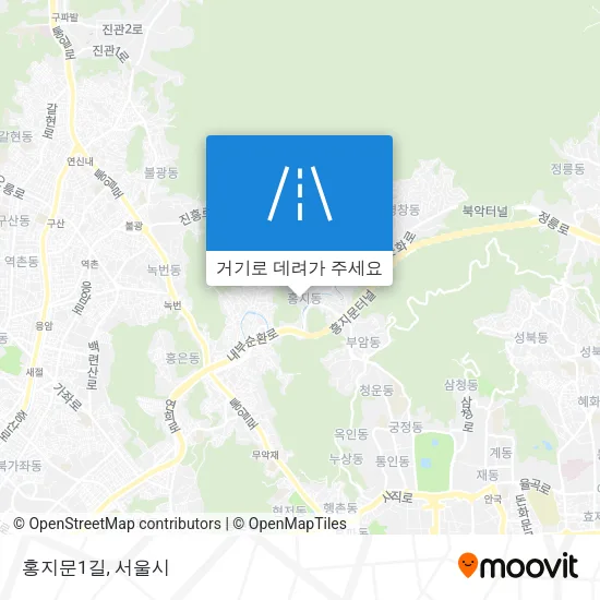 홍지문1길 지도