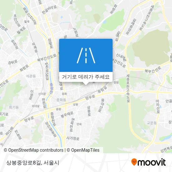 상봉중앙로8길 지도