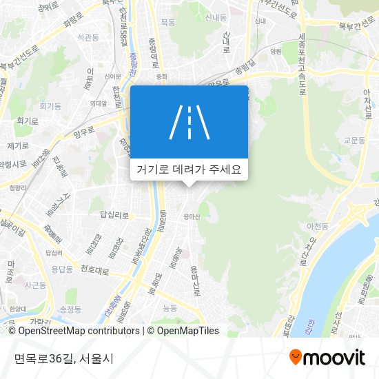 면목로36길 지도