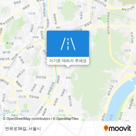 면목로36길 지도