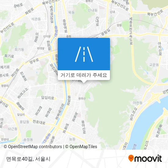 면목로40길 지도