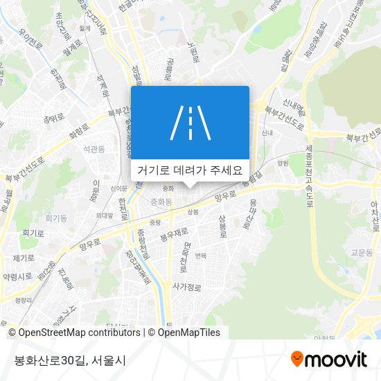 봉화산로30길 지도