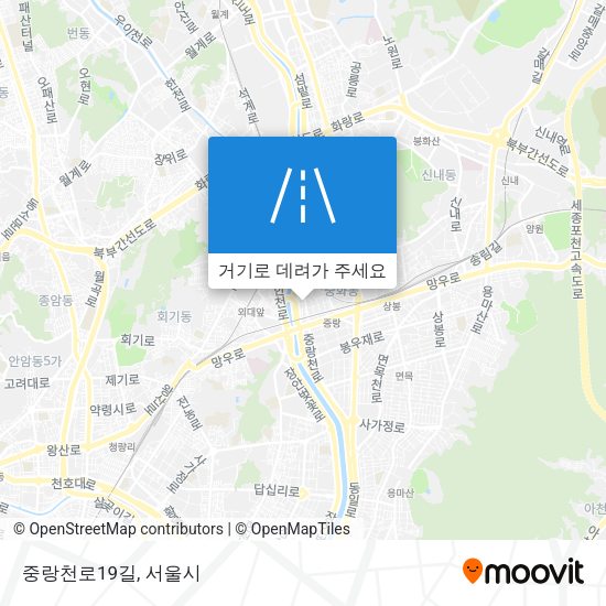 중랑천로19길 지도