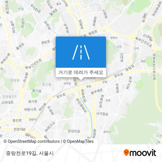 중랑천로19길 지도