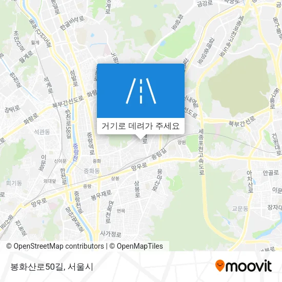 봉화산로50길 지도