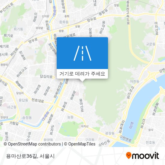용마산로36길 지도