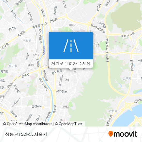 상봉로15라길 지도