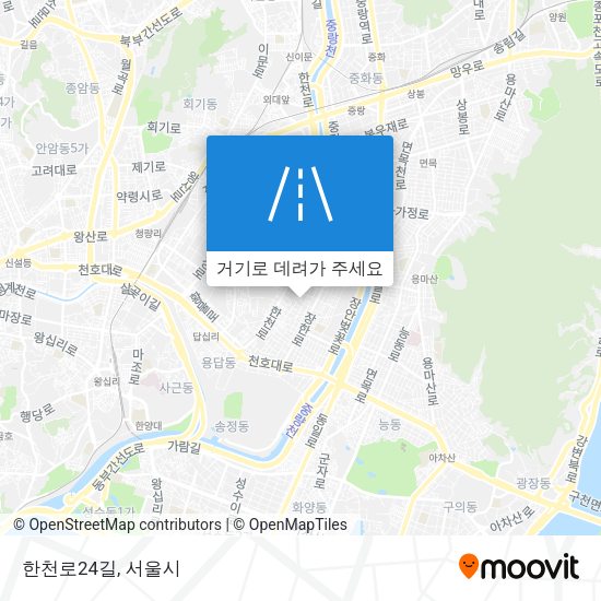 한천로24길 지도