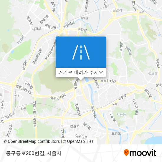 동구릉로200번길 지도