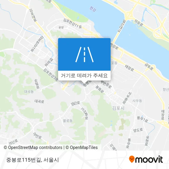 중봉로115번길 지도