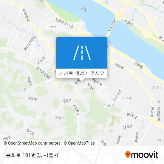 봉화로 181번길 지도