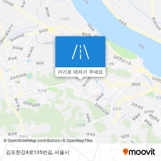 김포한강4로135번길 지도