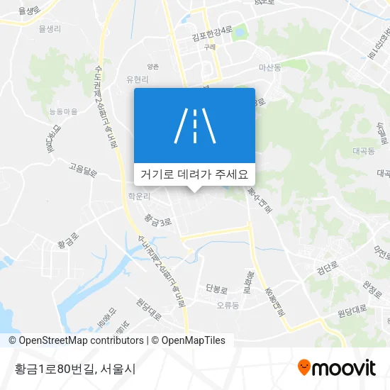 황금1로80번길 지도