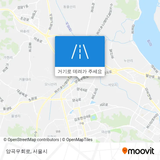 양곡우회로 지도