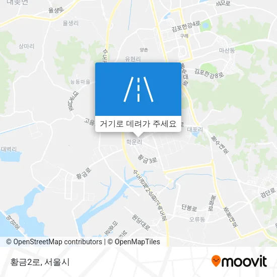 황금2로 지도