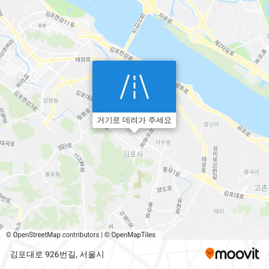 김포대로 926번길 지도