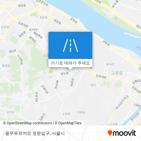 풍무푸르지오 정문입구 지도
