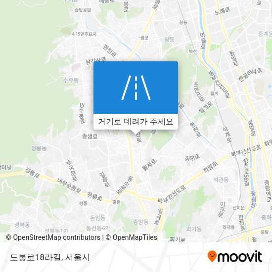 도봉로18라길 지도